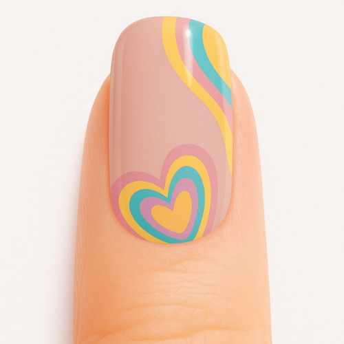 Cœur Arc-en-Ciel UV