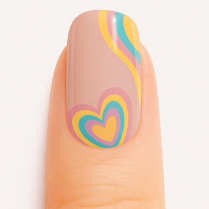 Cœur Arc-en-Ciel UV